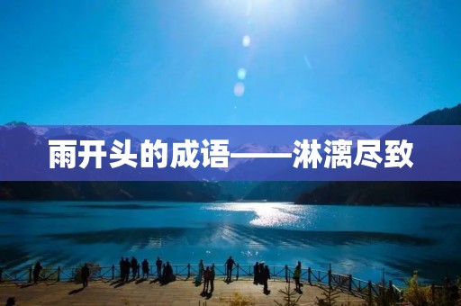 雨开头的成语——淋漓尽致