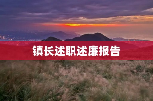 镇长述职述廉报告:建设美丽乡村,服务百姓幸福生活