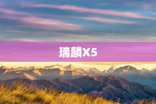 瑞麟X5:一款豪华SUV的实力之作 瑞麟X5:一款豪华SUV的实力之作