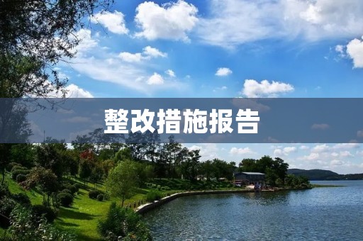 整改措施报告:加强企业诚信建设