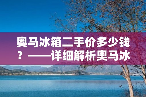 奥马冰箱二手价多少钱？——详细解析奥马冰箱的市场价格