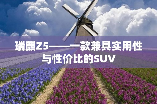 瑞麒Z5——一款兼具实用性与性价比的SUV 瑞麒Z5——一款兼具实用性与性价比的SUV