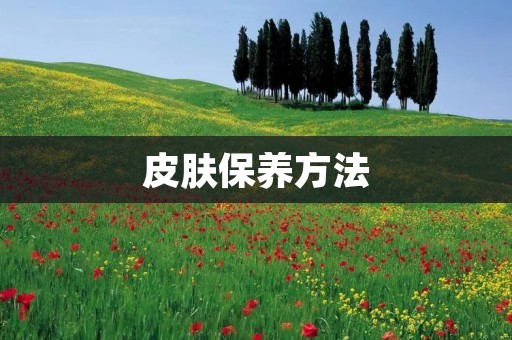 皮肤保养方法:让你的肌肤焕发健康光彩 皮肤保养方法:让你的肌肤焕发健康光彩