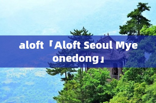 aloft「Aloft Seoul Myeonedong」