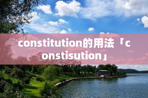 constitution的用法「constisution」