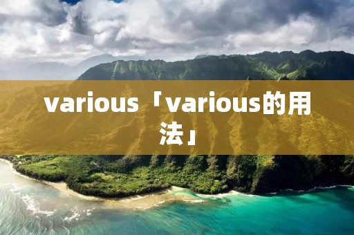 various「various的用法」