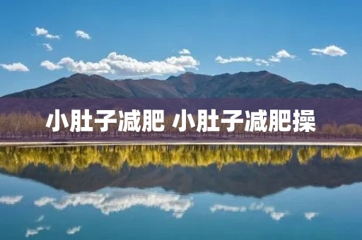 小肚子减肥 小肚子减肥操