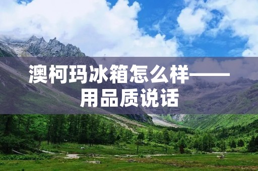 澳柯玛冰箱怎么样——用品质说话 澳柯玛冰箱怎么样——用品质说话