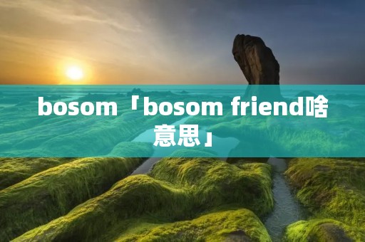 bosom「bosom friend啥意思」