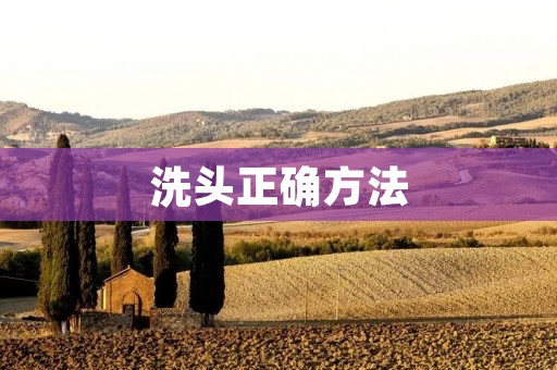 洗头正确方法:让你的头发更加健康美丽 洗头正确方法:让你的头发更加健康美丽