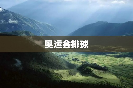 奥运会排球：赛场上的精彩瞬间