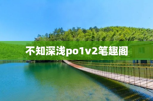 不知深浅po1v2笔趣阁：一部略带神秘的网络小说