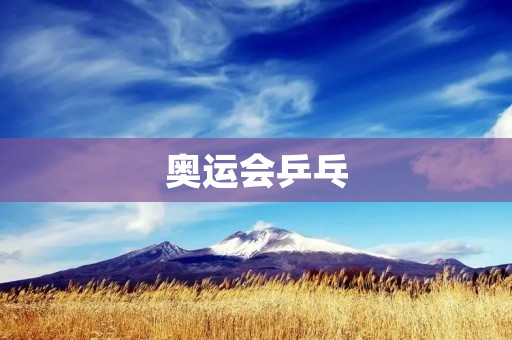 奥运会乒乓：中国队的传奇与挑战