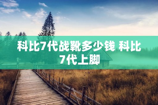 科比7代战靴多少钱 科比7代上脚