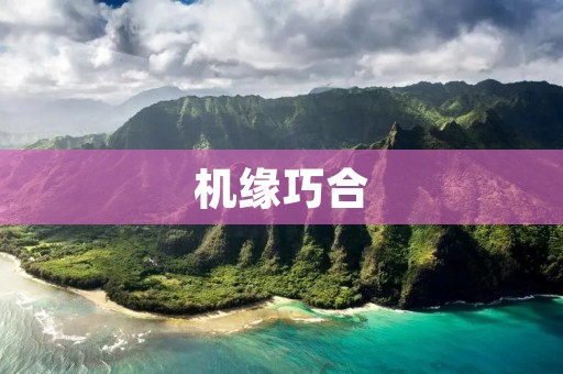 机缘巧合：一个偶然的相遇