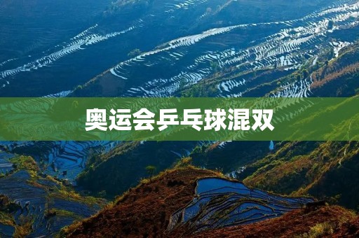 奥运会乒乓球混双：中国队实力强劲，卫冕有望