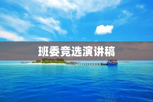 班委竞选演讲稿:我愿为班级而努力