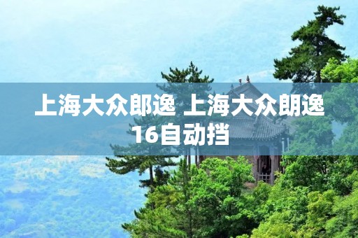 上海大众郎逸 上海大众朗逸16自动挡 上海大众郎逸 上海大众朗逸16自动挡