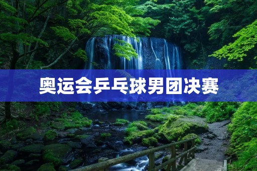奥运会乒乓球男团决赛:中国队夺冠 奥运会乒乓球男团决赛:中国队夺冠