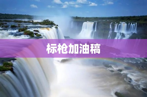 标枪加油稿:让我们一起点燃梦想的火焰