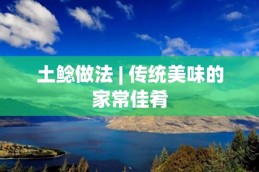土鲶做法 | 传统美味的家常佳肴 土鲶做法 | 传统美味的家常佳肴