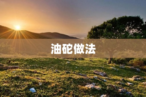 油砣做法:传统美食的制作方法 油砣做法:传统美食的制作方法