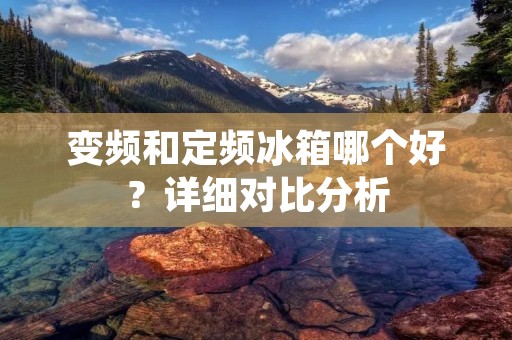 变频和定频冰箱哪个好？详细对比分析