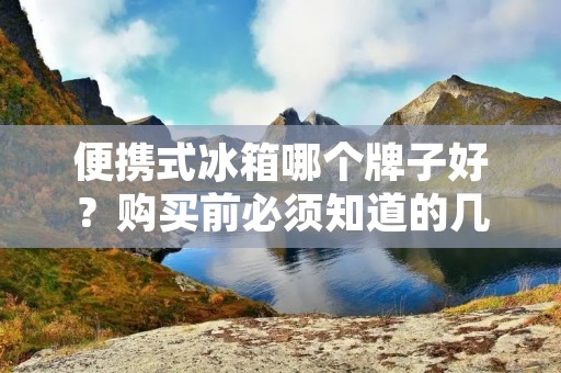 便携式冰箱哪个牌子好？购买前必须知道的几点！