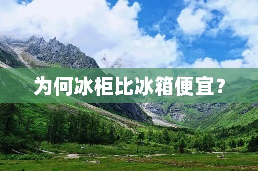 为何冰柜比冰箱便宜？