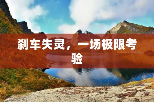 刹车失灵，一场极限考验