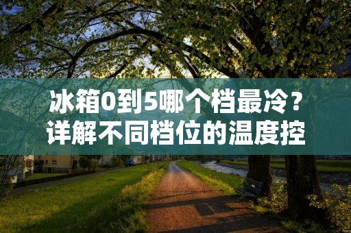 冰箱0到5哪个档最冷？详解不同档位的温度控制技巧