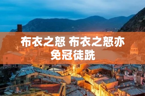 布衣之怒 布衣之怒亦免冠徒跣