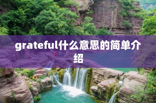 grateful什么意思的简单介绍 grateful什么意思的简单介绍
