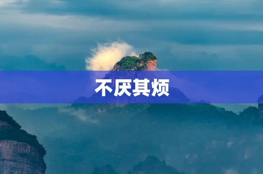 不厌其烦:关于专业精神的思考