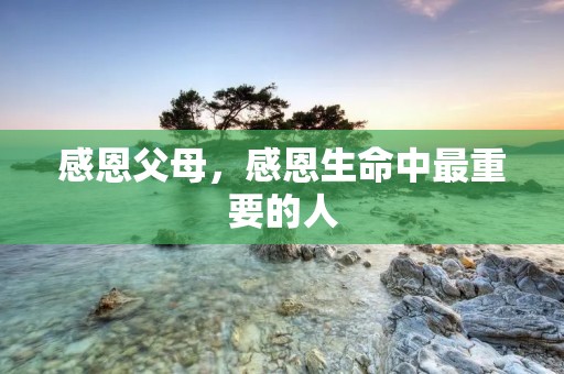 感恩父母,感恩生命中最重要的人