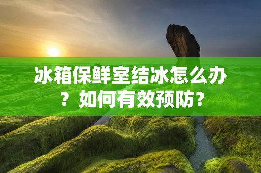 冰箱保鲜室结冰怎么办？如何有效预防？
