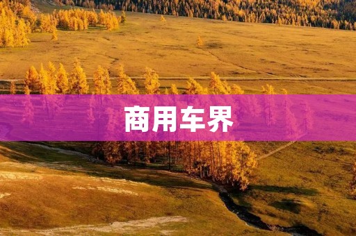 商用车界:未来发展趋势与挑战 商用车界:未来发展趋势与挑战