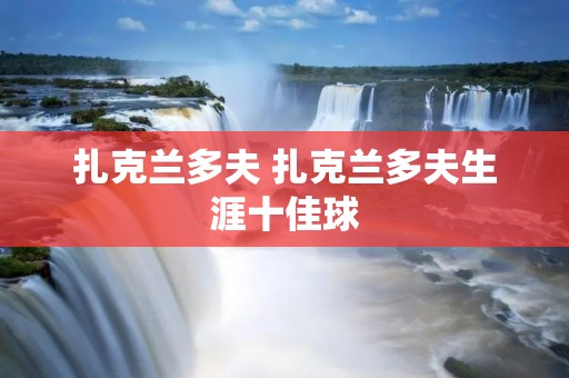 扎克兰多夫 扎克兰多夫生涯十佳球 扎克兰多夫 扎克兰多夫生涯十佳球