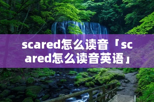 scared怎么读音「scared怎么读音英语」