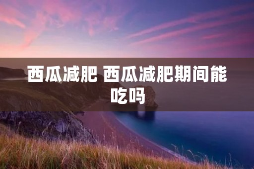 西瓜减肥 西瓜减肥期间能吃吗