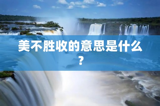 美不胜收的意思是什么?
