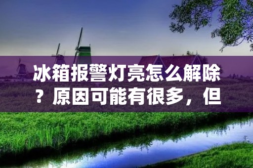 冰箱报警灯亮怎么解除？原因可能有很多，但是解决方法却是相对固定的。在日常使用中，如果发现冰箱报警灯亮了，不要惊慌，可以按照以下步骤进行解决。