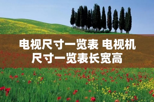 电视尺寸一览表 电视机尺寸一览表长宽高