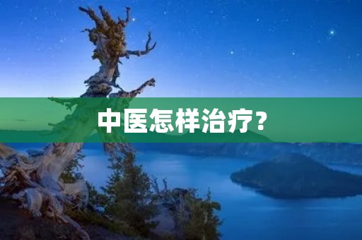 中医怎样治疗? 中医怎样治疗?