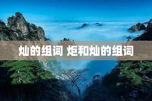 灿的组词 炬和灿的组词