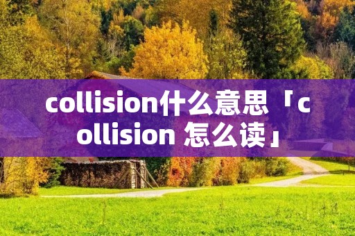 collision什么意思「collision 怎么读」