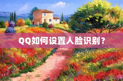 QQ如何设置人脸识别？