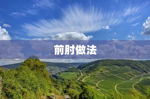 前肘做法：让你的手臂变得更加强壮