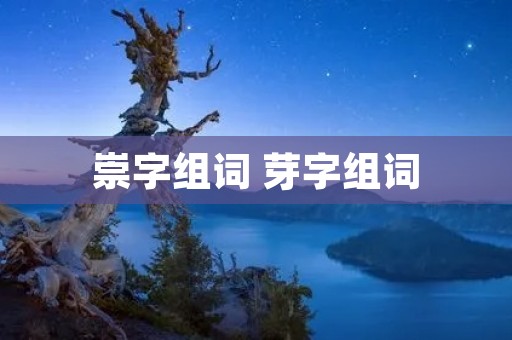 崇字组词 芽字组词