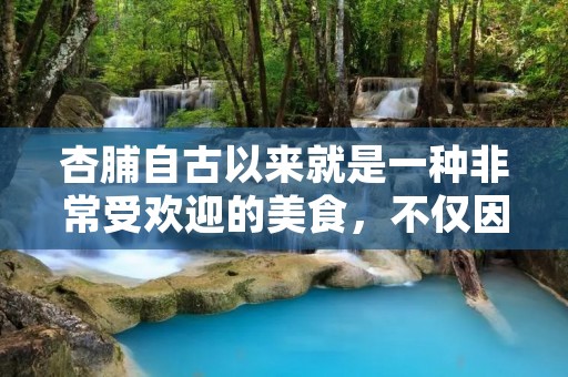 杏脯自古以来就是一种非常受欢迎的美食，不仅因为它的美味，而且因为它的制作方法非常简单。在这篇文章中，我们将会详细介绍杏脯的制作方法，让大家能够轻松制作出美味可口的杏脯。